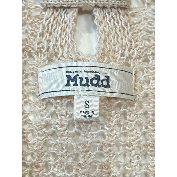 Small Mudd Women's Cream Tan Open Front Cardigan - Picture 6 of 6